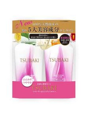 Bộ dầu gội đầu Shiseido Tsubaki tím giúp mềm mượt và giữ màu cho tóc nhuộm (bộ 2)