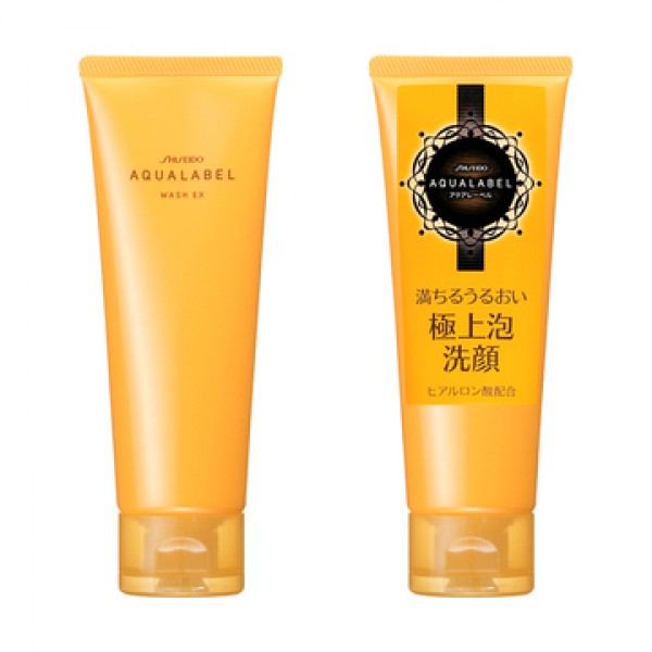 Kết quả hình ảnh cho Shiseido Aqualabel wash EX màu vàng