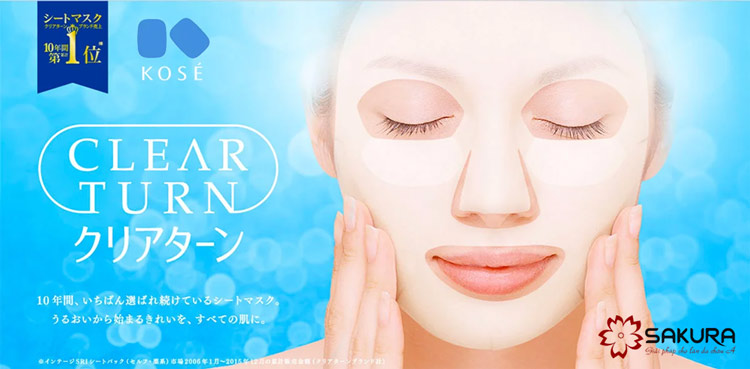 Mặt nạ Collagen Kose Clear Turn hộp 30 miếng